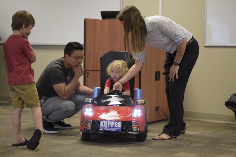 Toddler with Students