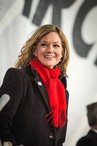 ​​​​​​​Jeanne Mancini speaking at the rally before the March for Life