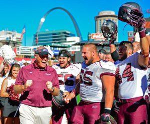 ​​​​​​​Lennon Post Game with SIU Players at Busch Stadium