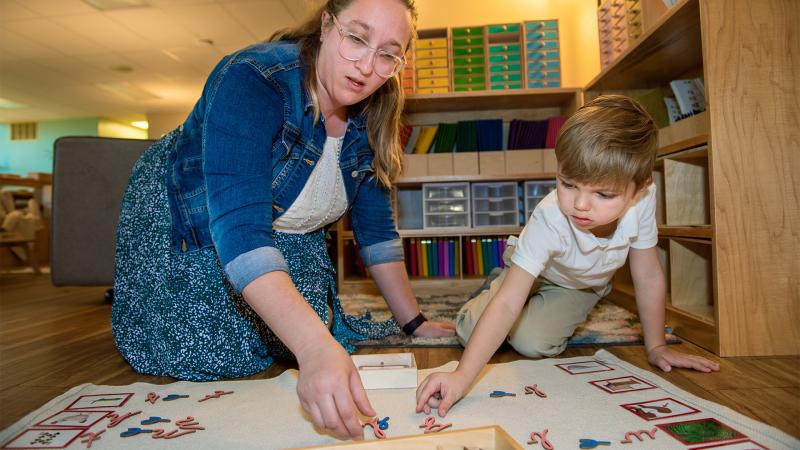 A Montessori guided lesson