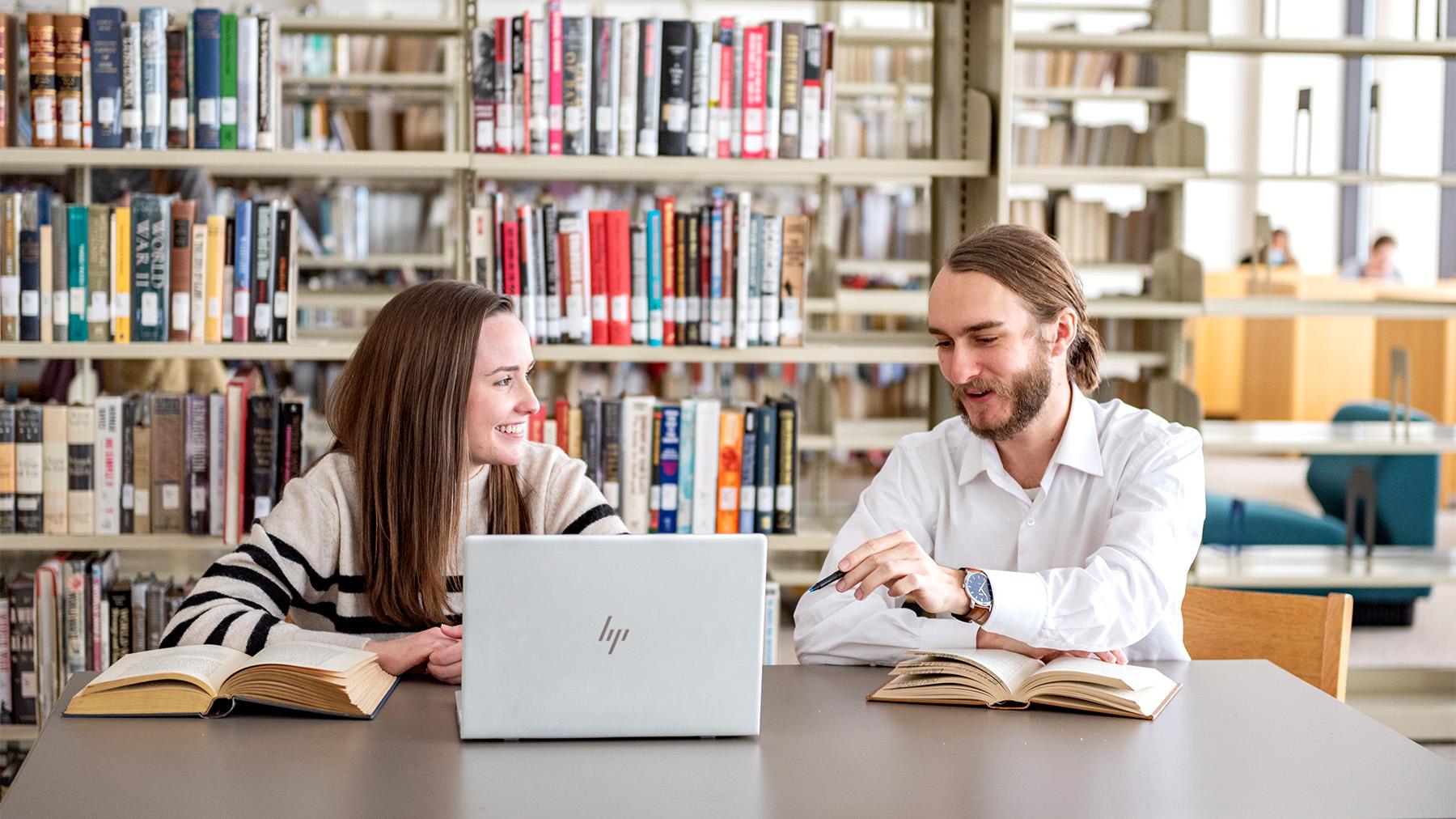 students in the Library