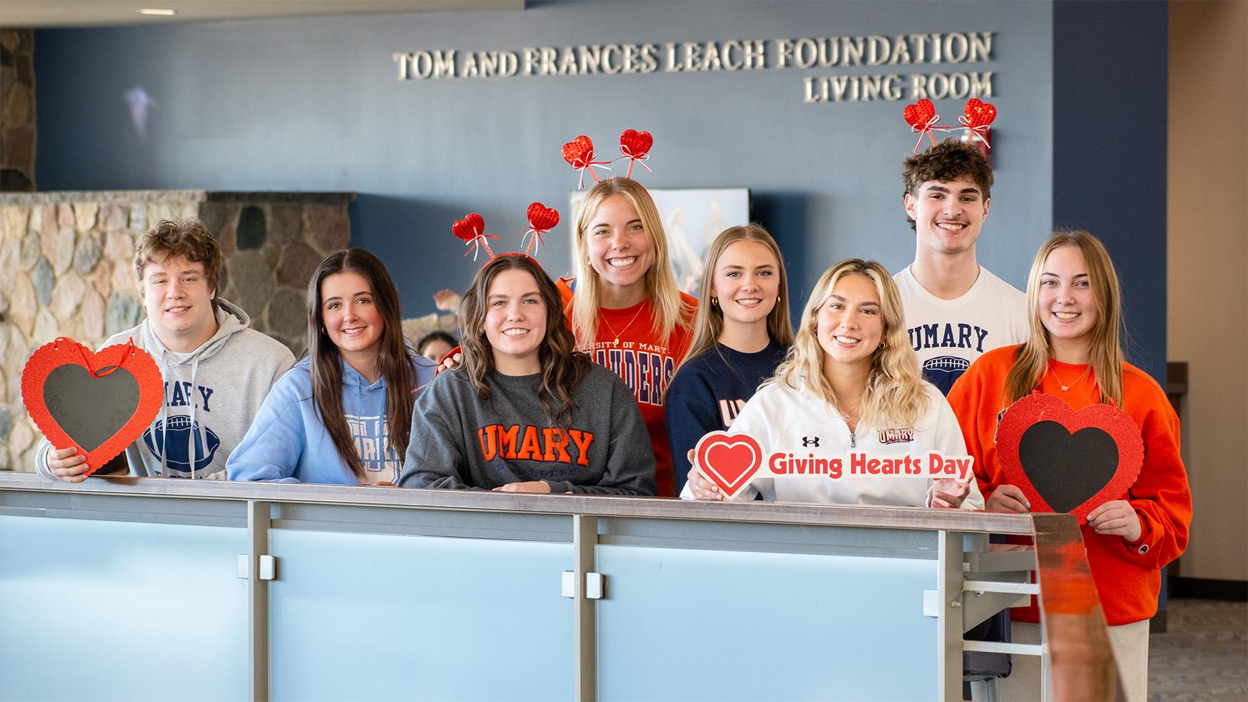 Students out to support Giving Hearts Day